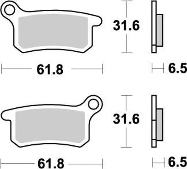 Moto-Master remblokken sintered metaal - Gasgas (2002-2022)