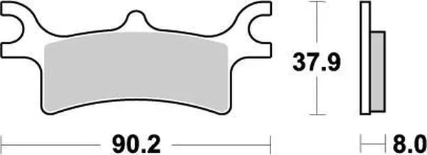 Moto-Master remblokken sintered metaal
