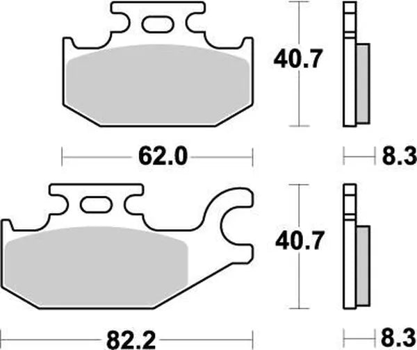 Moto-Master remblokken sintered metaal - Suzuki (2005-2024)