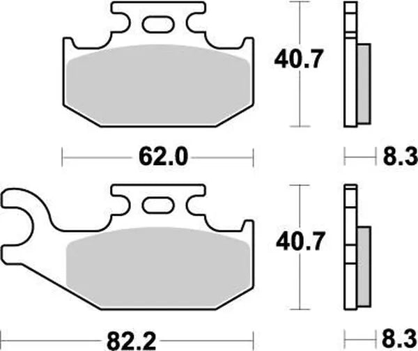 Moto-Master remblokken sintered metaal - Suzuki (2005-2024)