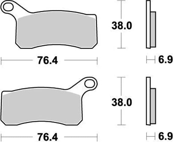 Moto-Master remblokken sintered metaal - Ktm (2008-2013)