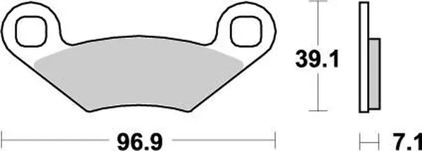 Moto-Master remblokken sintered metaal - Polaris (1988-2024)