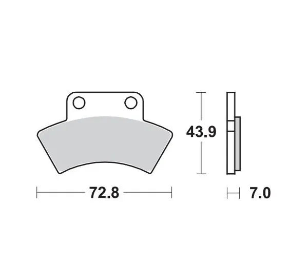 Moto-Master remblokken sintered metaal - Polaris (1989-1999)