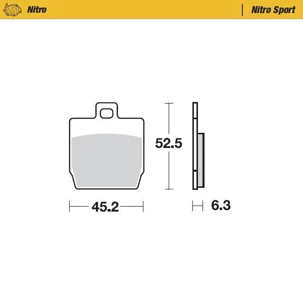 Moto-Master brake pad nitro sport - Mbk (1997-2016)