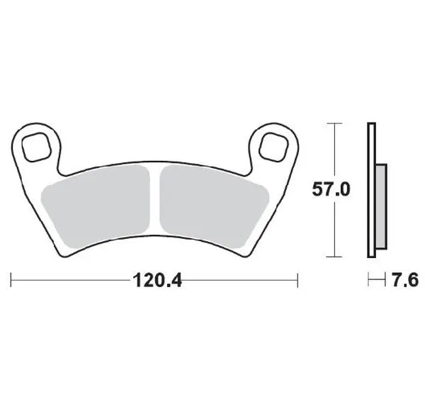 Moto-Master remblokken sintered metaal - Polaris (2002-2022)