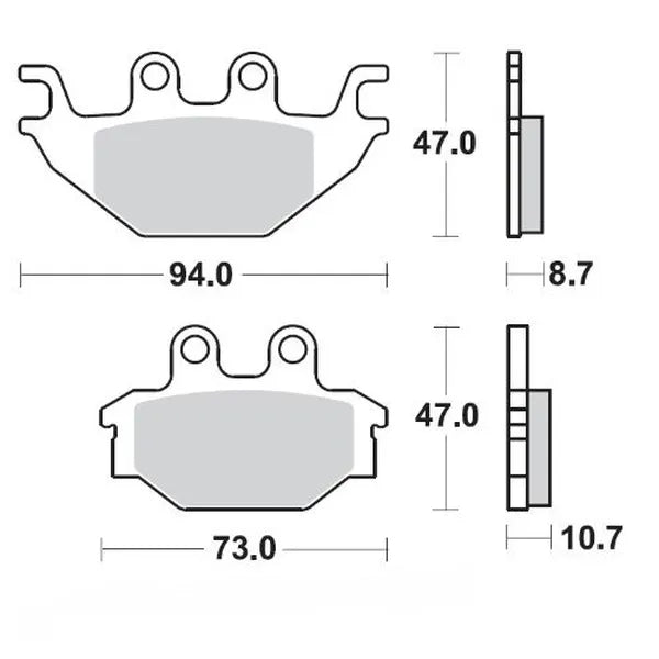 Moto-Master remblokken sintered metaal - Adlyherkules (2004-2020)