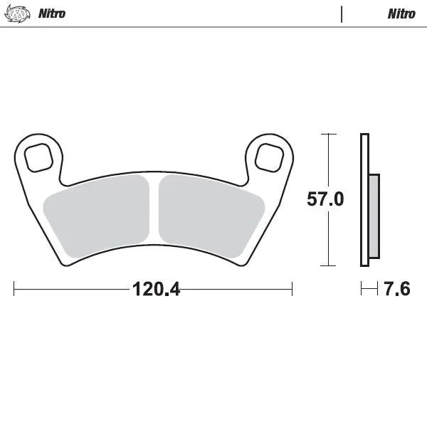 Moto-Master remblokken sintered metaal - Polaris (2008-2024)