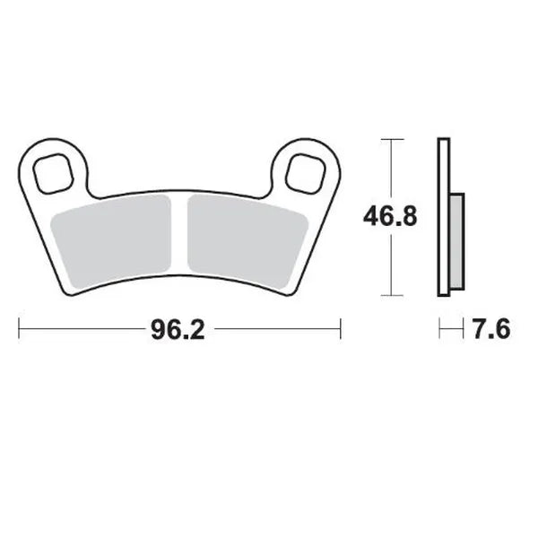 Moto-Master remblokken sintered metaal - Polaris (2008-2024)