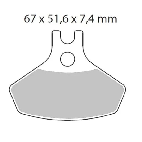 Moto-Master brake pad nitro - Canambrp (2008-2015)
