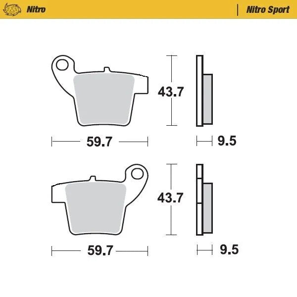 Moto-Master remblokken sintered metaal - Gasgas (2004-2023)