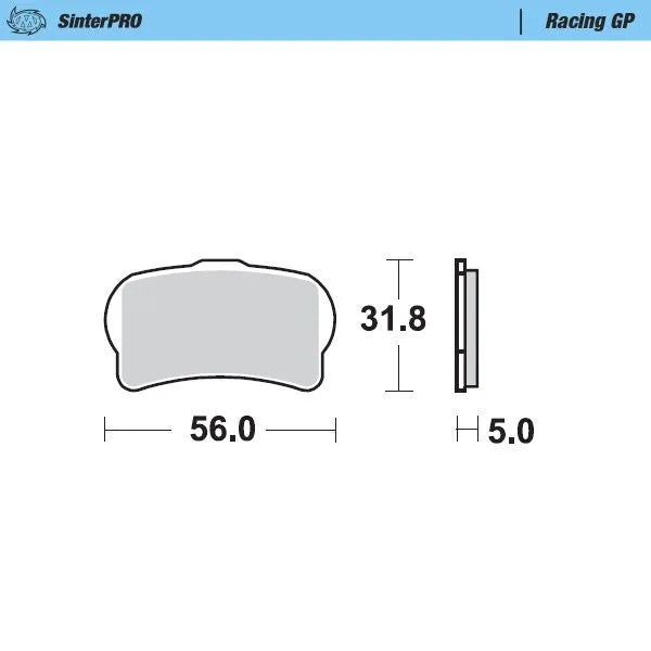 Moto-Master remblokken sintered metaal