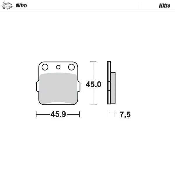 Moto-Master remblokken sintered metaal - Yamaha YZ-65 (2018-2026)