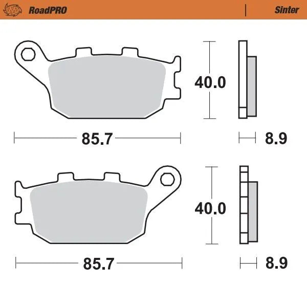 Moto-Master remblokken sintered metaal - Kawasaki (2003-2025)