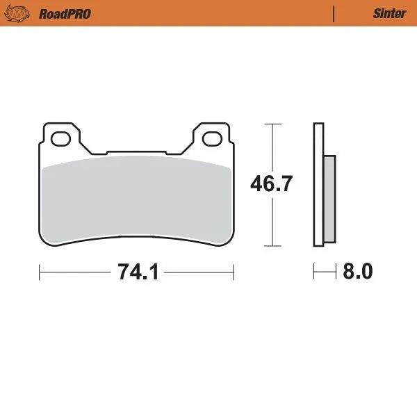 Moto-Master remblokken sintered metaal - Honda (2004-2021)