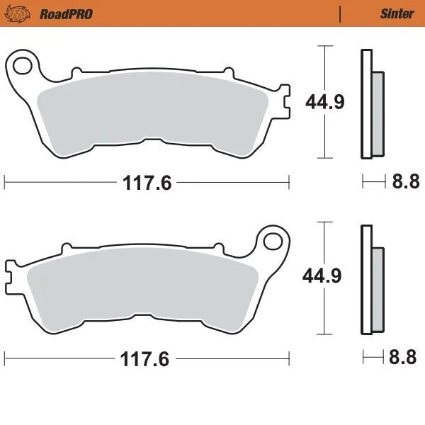 Moto-Master remblokken sintered metaal - Honda (2004-2020)