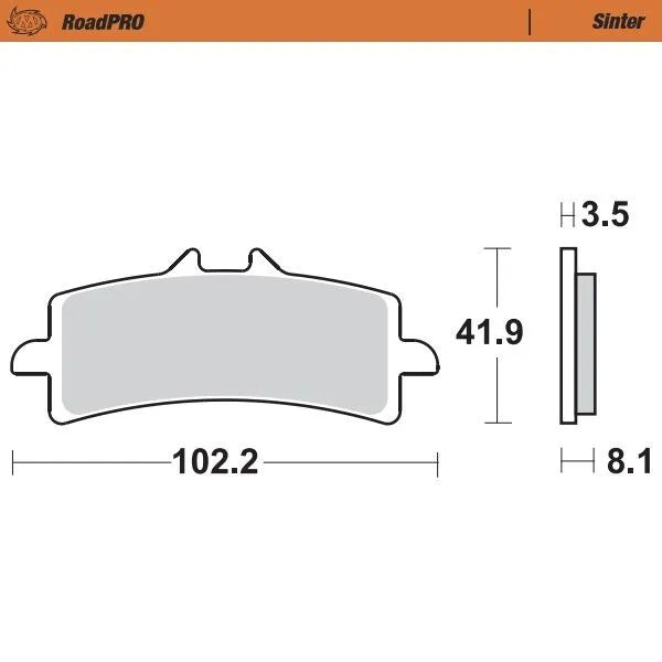 Moto-Master remblokken sintered metaal - Suzuki GSX R-1000 / GSX R-600 e.a. (2011-2024)