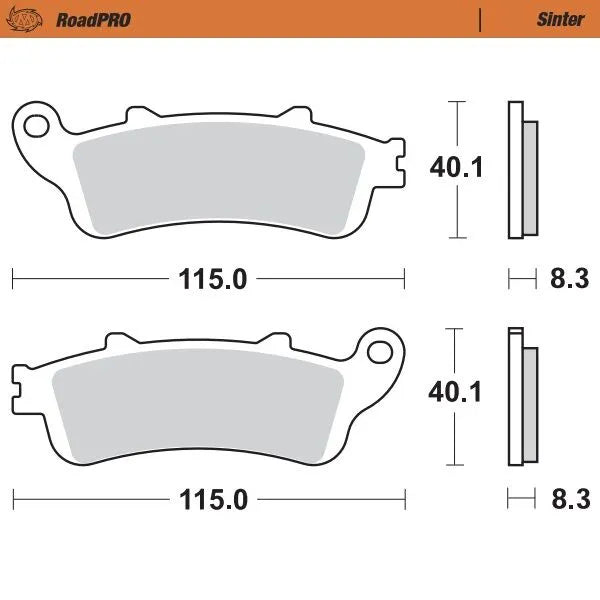 Moto-Master remblokken sintered metaal - Honda CBR-1100 XX (2007)