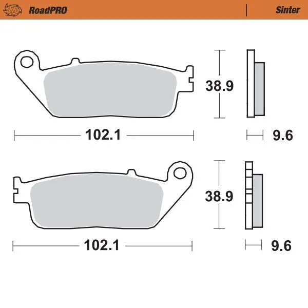 Moto-Master remblokken sintered metaal - Honda (1994-2024)