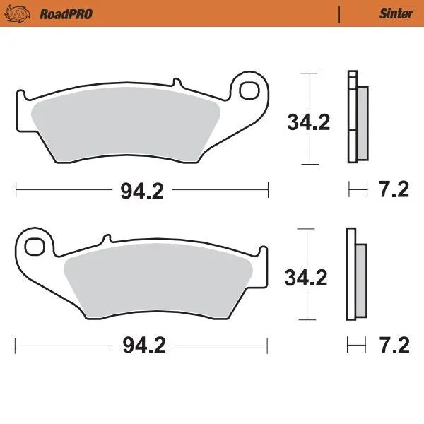 Moto-Master remblokken sintered metaal - Suzuki DR Z-400 / DR Z-400 SM e.a. (1997-2011)