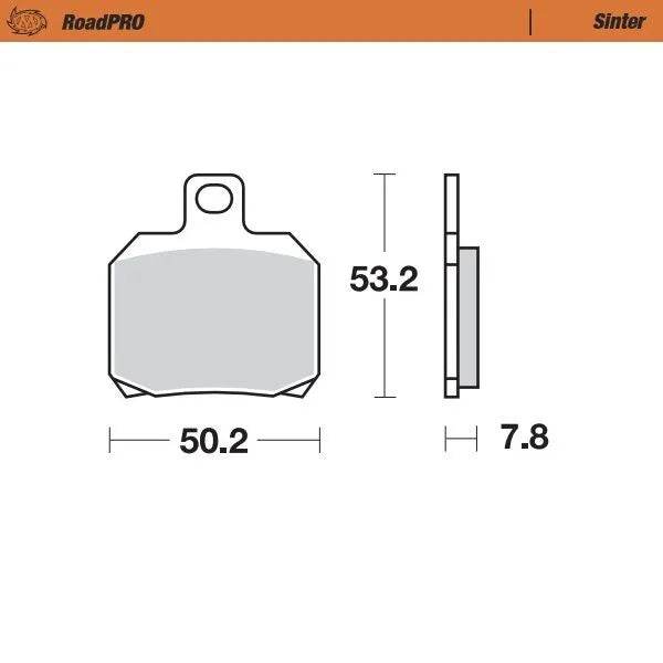 Moto-Master remblokken sintered metaal - Aprilia RS-660 / TUONO 660 e.a. (2011-2024)