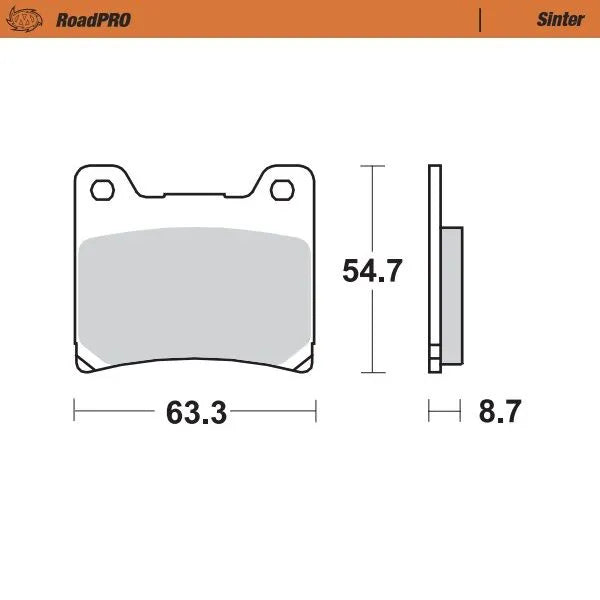 Moto-Master remblokken sintered metaal - Yamaha (1973-2007)