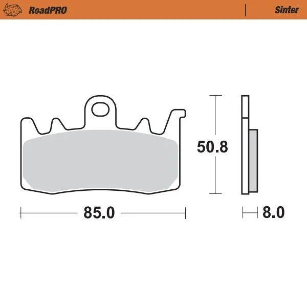 Moto-Master remblokken sintered metaal - Aprilia RS-660 / STREET TRIPLE 765 e.a. (2015-2024)