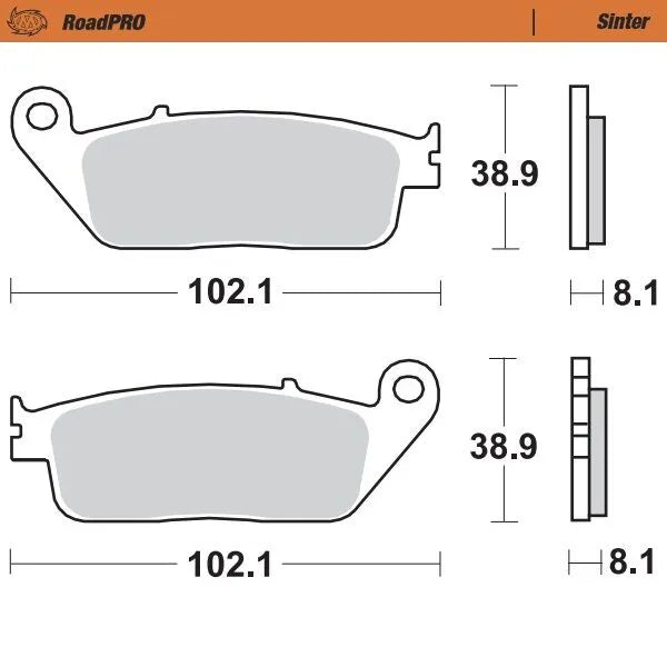 Moto-Master remblokken sintered metaal - Honda ADV-350 (2022-2024)