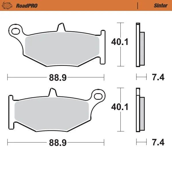 Moto-Master remblokken sintered metaal - Suzuki GSR-600 / GSX R-1000 e.a. (2006-2010)