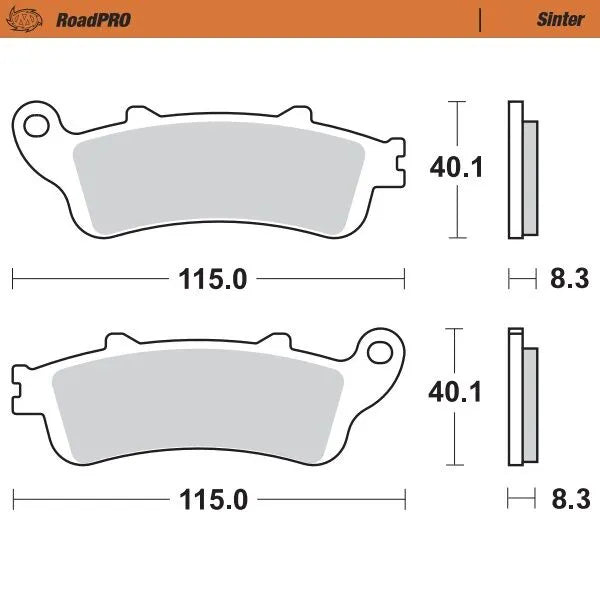 Moto-Master remblokken sintered metaal - Honda CBR-1100 XX (2007)