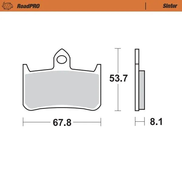 Moto-Master remblokken sintered metaal - Honda (1988-2006)