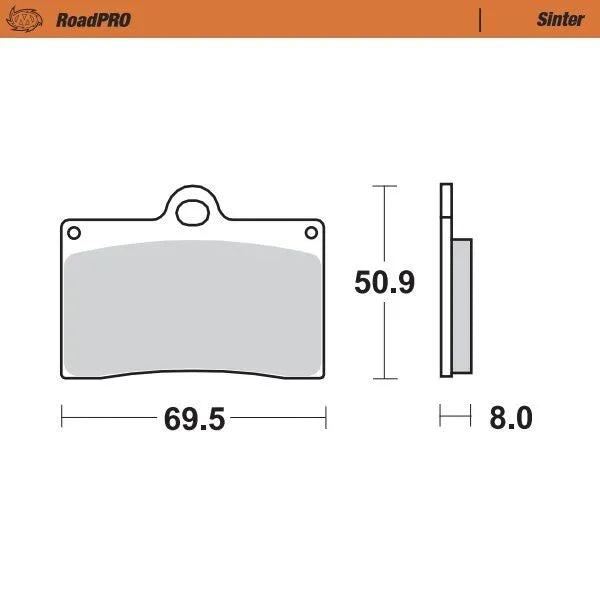 Moto-Master remblokken sintered metaal - Aprilia (1989-2024)