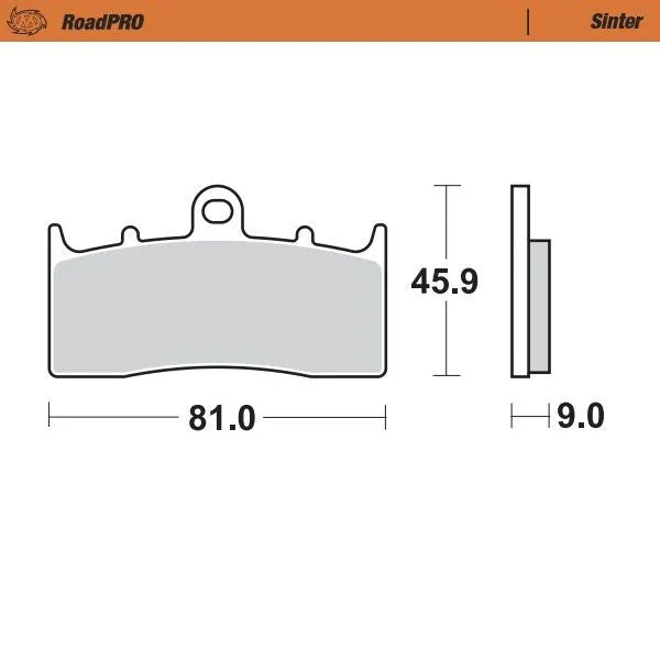 Moto-Master remblokken sintered metaal - Bmw K-1200 / K-1300 e.a. (1999-2010)