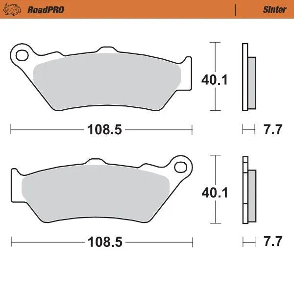 Moto-Master remblokken sintered metaal - Triumph SCRAMBLER 1200 (2019-2024)