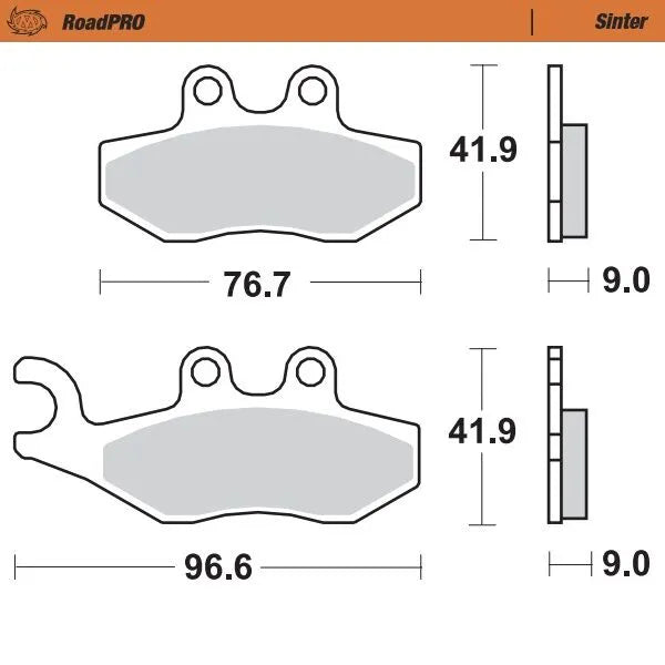 Moto-Master remblokken sintered metaal - Aprilia (2002-2024)