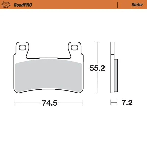 Moto-Master remblokken sintered metaal - Honda (1998-2024)
