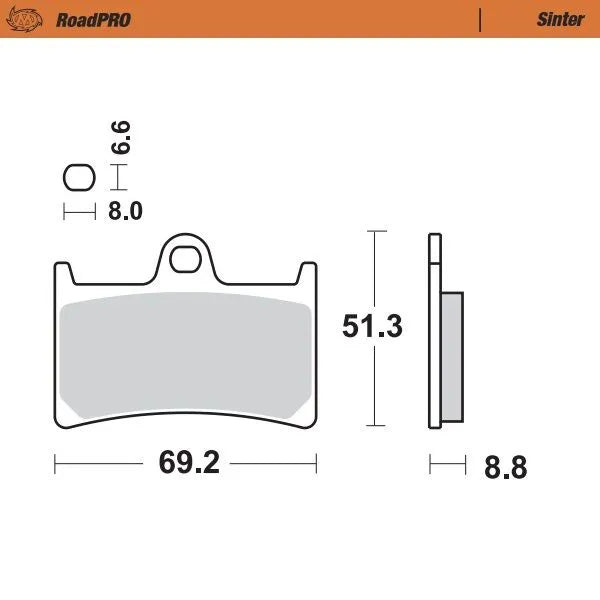 Moto-Master remblokken sintered metaal - Yamaha (2008-2022)