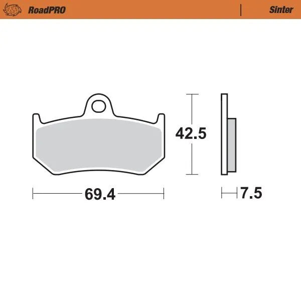 Moto-Master remblokken sintered metaal - Honda (1988-2026)