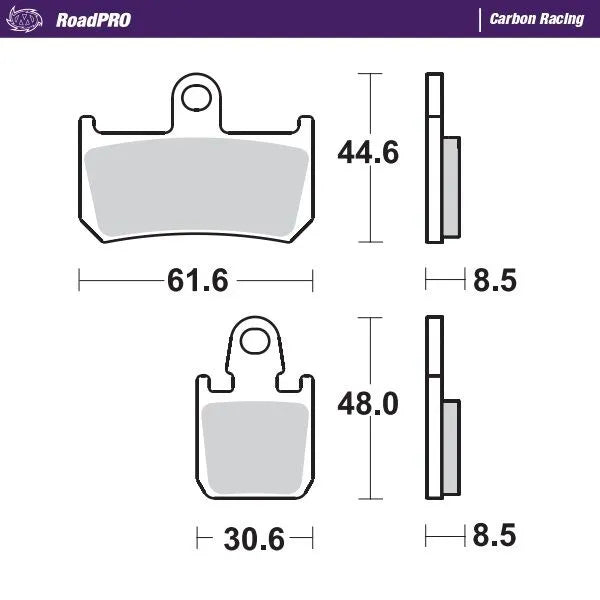 Moto-Master remblokken sintered metaal carbon