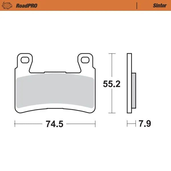 Moto-Master remblokken sintered metaal - Kawasaki (2013-2025)