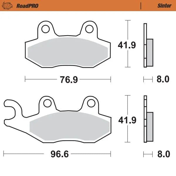 Moto-Master remblokken sintered metaal - Kawasaki (1990-2025)