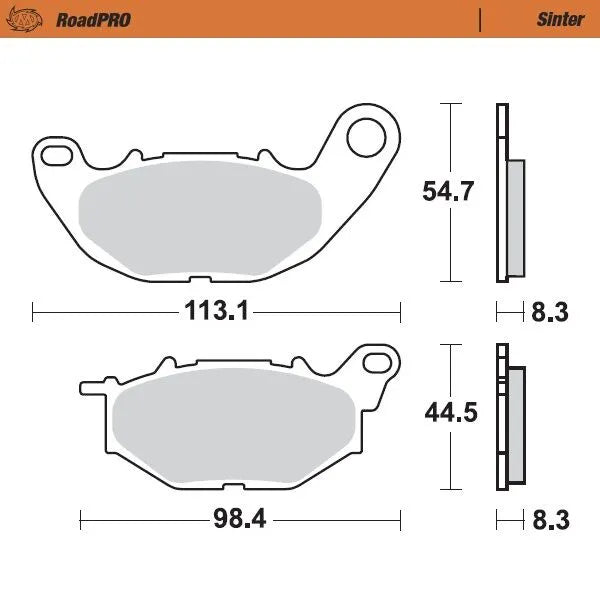 Moto-Master brake pad sinter front - Yamaha YZF R3 (2018-2021)