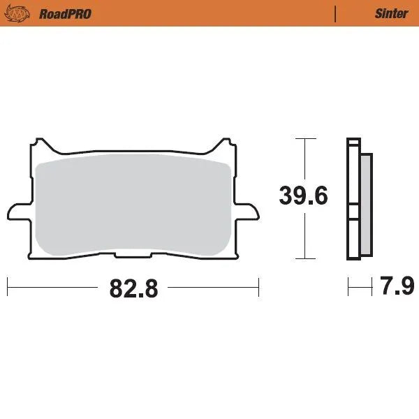 Moto-Master remblokken sintered metaal - Honda X ADV-750 (2021-2024)