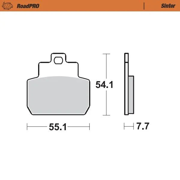 Moto-Master brake pad scooter - Gilera (2005-2016)
