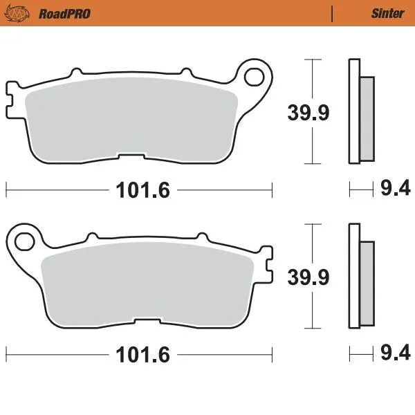 Moto-Master brake pad sinter rear - Honda VFR-1200 F (2016)