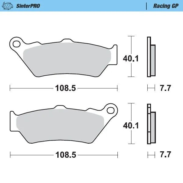 Moto-Master remblokken sintered metaal