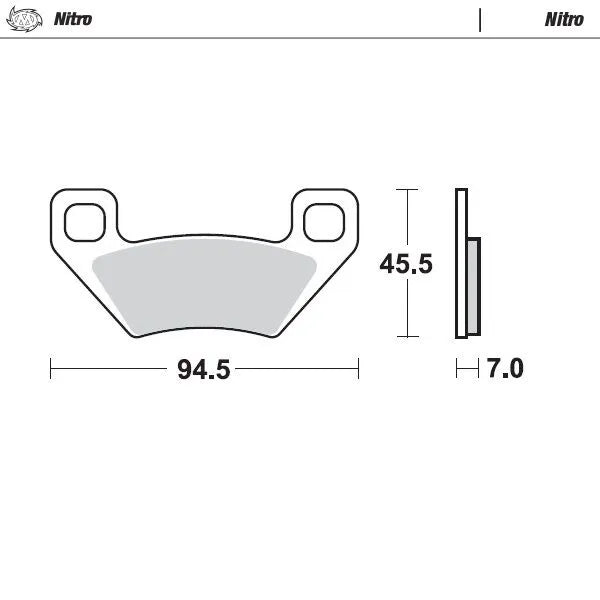 Moto-Master remblokken sintered metaal - Arcticcattextron (2005-2023)