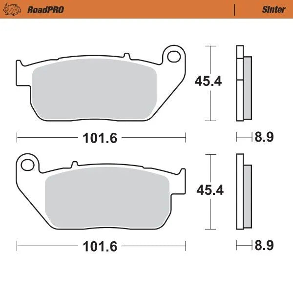 Moto-Master remblokken sintered metaal - Harleydavidson (2004-2013)
