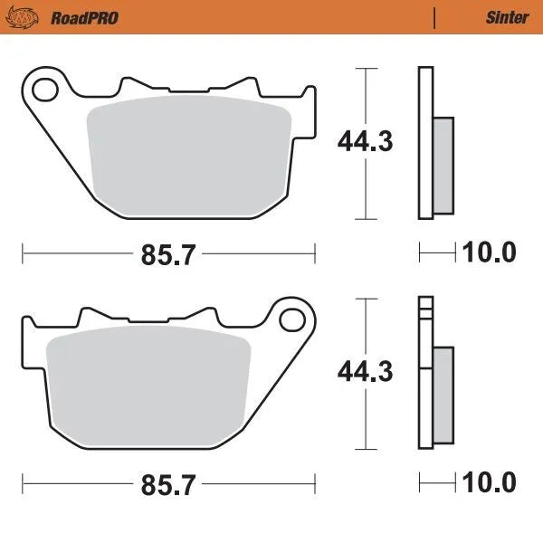 Moto-Master remblokken sintered metaal - Harleydavidson (2006-2013)