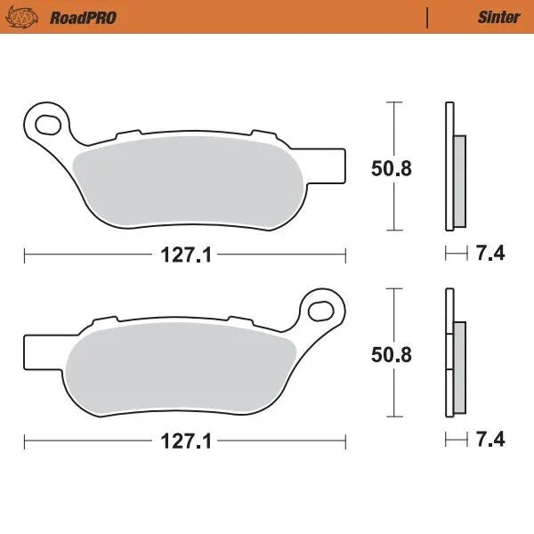 Moto-Master remblokken sintered metaal - Harleydavidson (2008-2017)