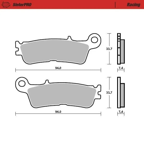 Moto-Master remblokken sintered metaal